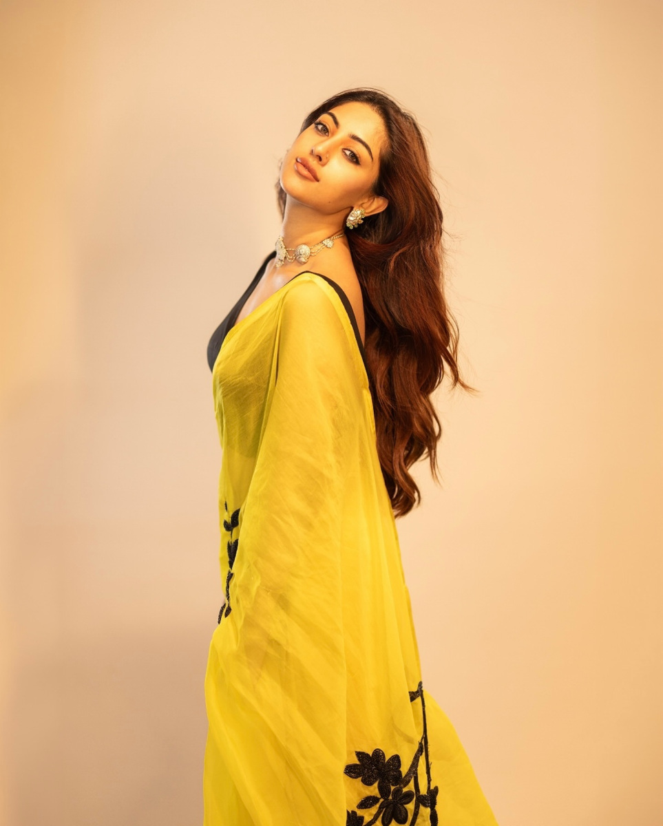 Anu Emmanuel Latest Hot Stills in Yellow Saree