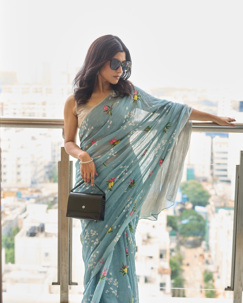 Konkona Sen Sharma Latest Saree Stills