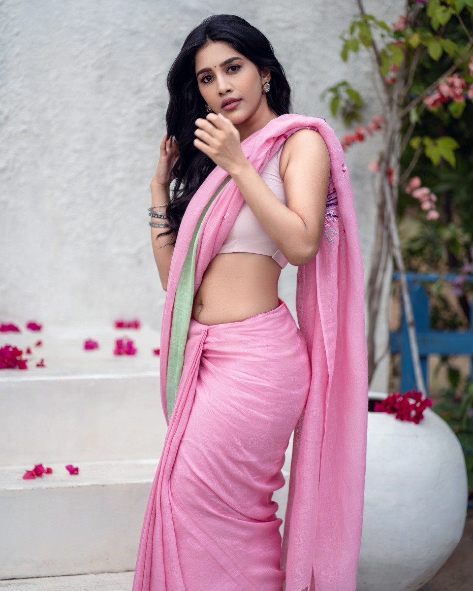 Nabha-Natesh-Hot-Saree-Pics-4