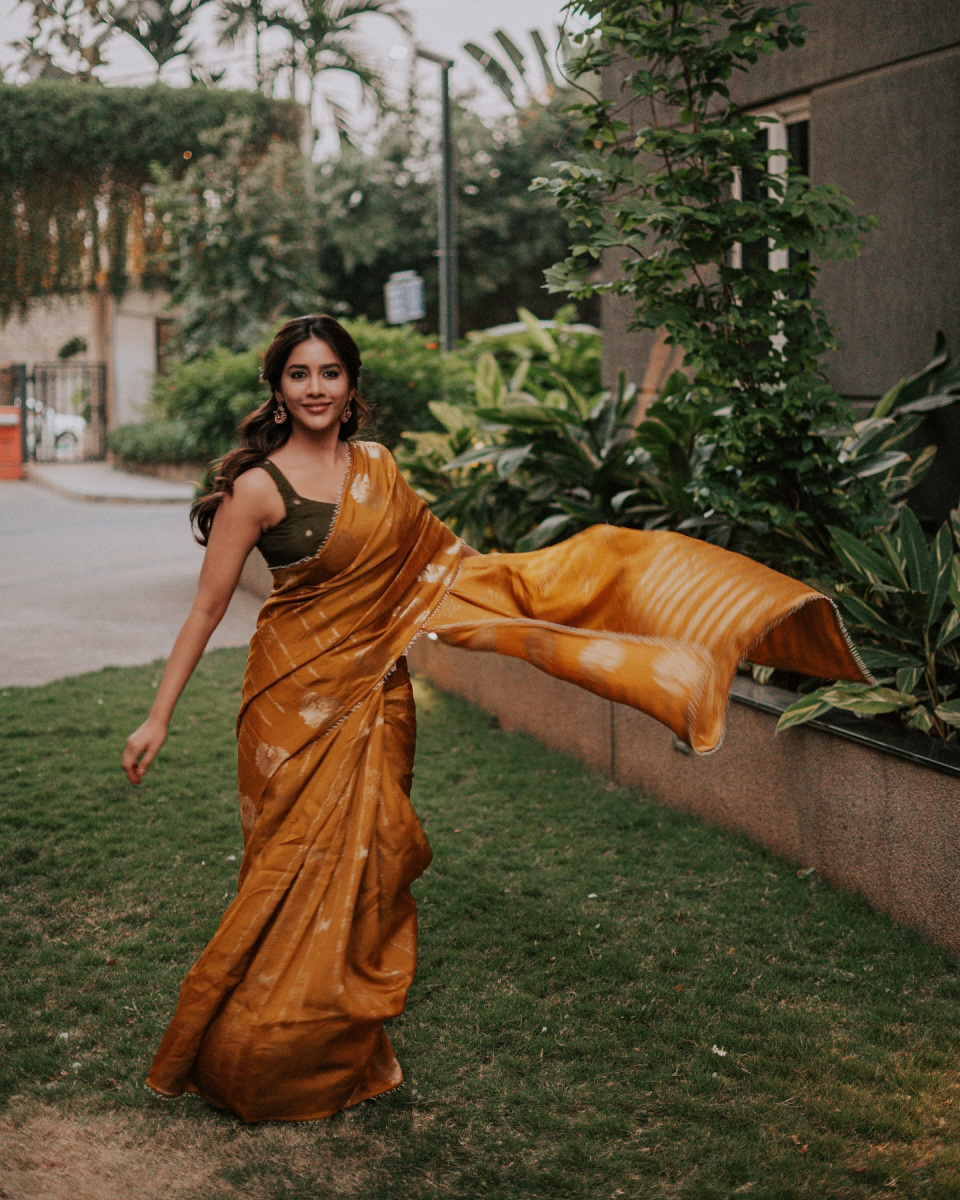 Nabha-Natesh-Latest-Hot-Saree-Pics-13