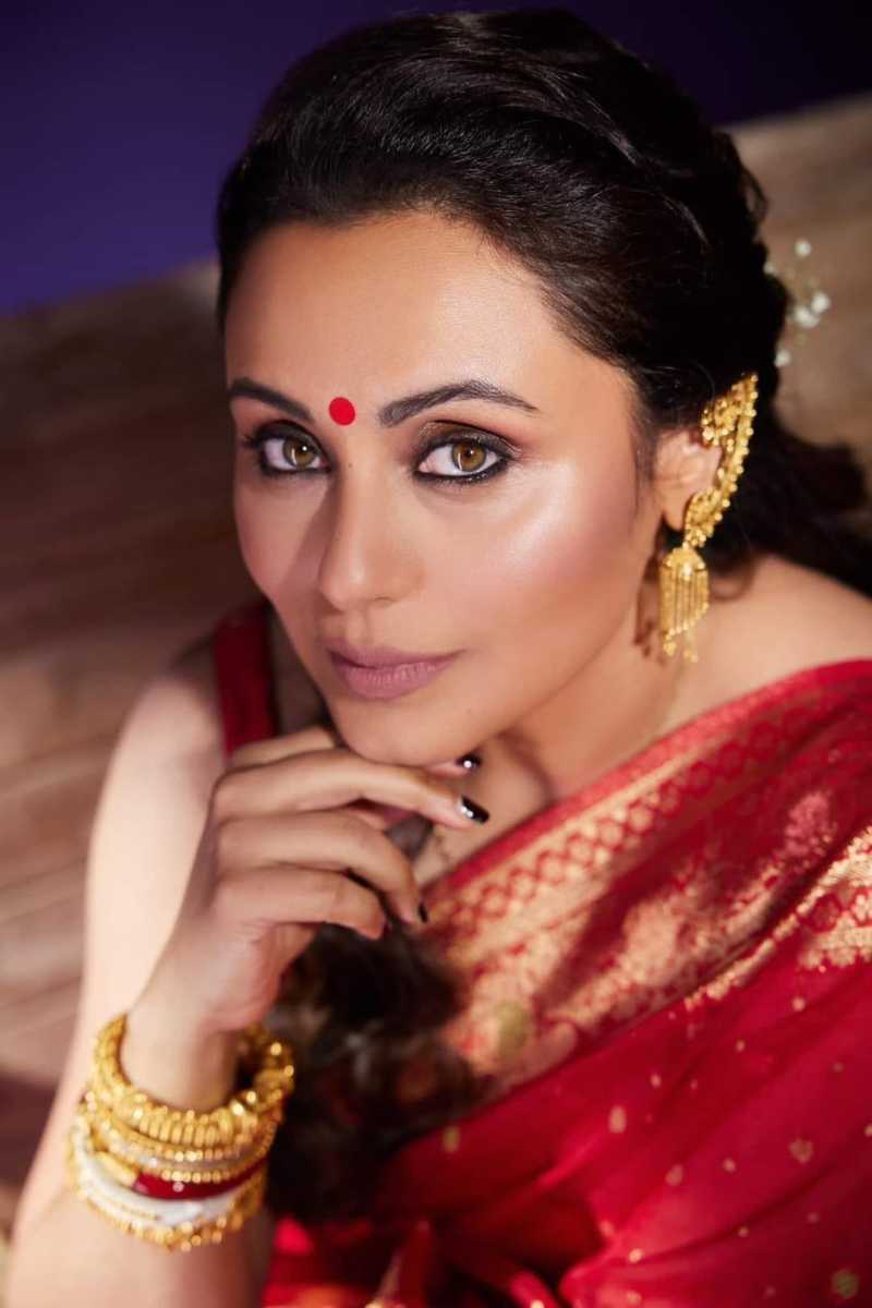 Rani Mukerji Latest Pics in Red Saree