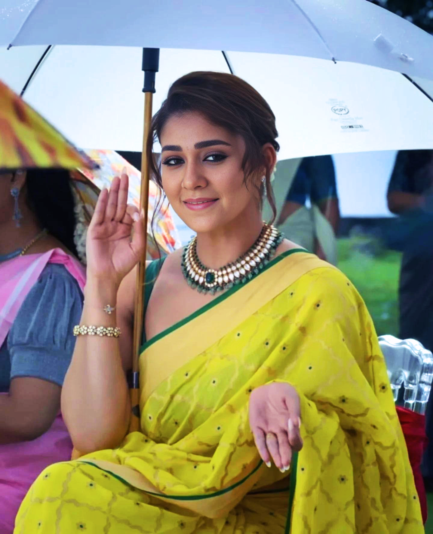 Stunning Nayanthara Yellow Saree Look – Latest Jewellery & Fashion Review