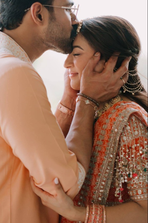 Bellamkonda Srinivas and Kavya Reddy Engagement HD Stills