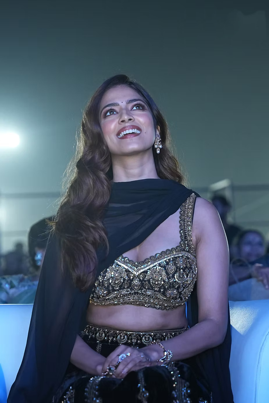 Mallu Actress Malavika Mohanan hot pics at Rajasaab pre release event