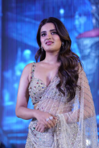 Nidhhi Agerwal Latest Saree Stills At Rajasaab movie event 1