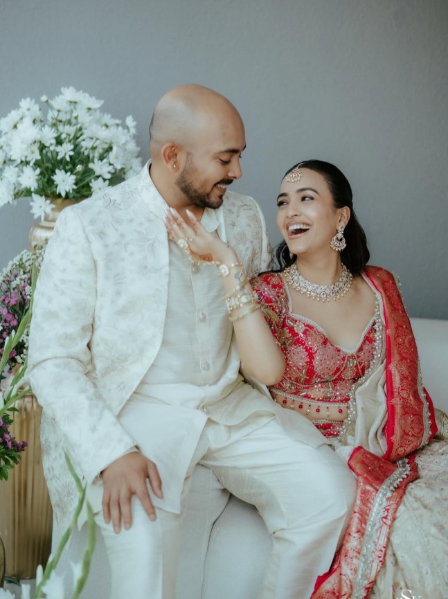 Prithvi Shaw and Akriti Agarwal Engagement HD Pics