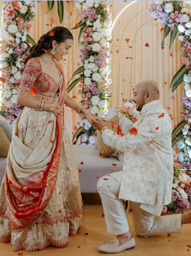 Prithvi Shaw and Akriti Agarwal Engagement HD Pics